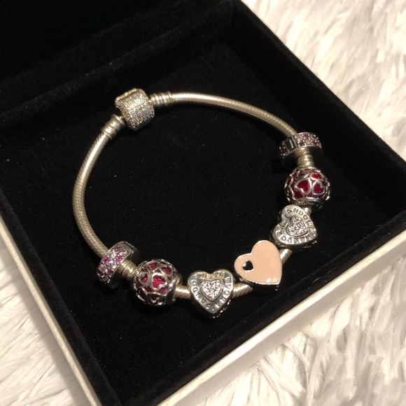 New Pandora Enamel Charm - Heart Charm - Picture 3 of 8
